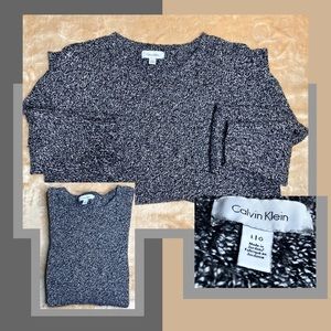 Calvin Klein Black & White Sweater (Large)